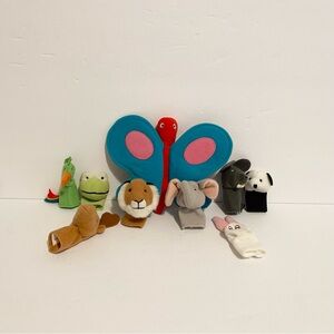 IKEA Finger Puppet Lot Animals Butterfly Zoo Plush Soft Toys Bundle 4/$20 🛑